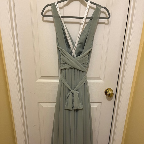 Azazie Kora Bridesmaid Dress in Agave - Picture 7 of 9